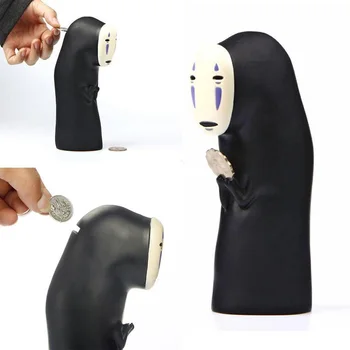 Spirited Away Kaonashi Ne-veido Piggy Bank Žaislas, Automatinė Valgyti Monetos Banko Hayao Miyazaki Chihiro Dizaino Kalėdų dovana