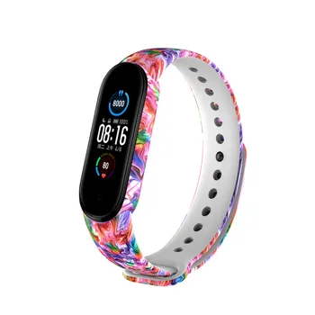 Sporto minkšto Silikono diržas dirželis Miband 5 watch band Apyrankę Xiaomi Mi Juosta 5 smartwatch Pakeitimo Mados apyrankė