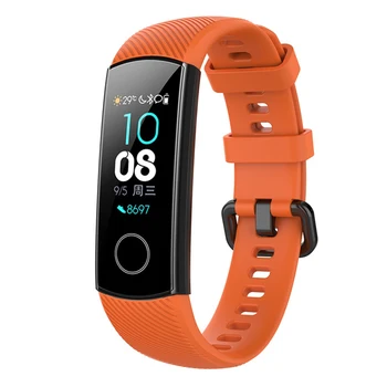 Sporto silikono žiūrėti juostos Huawei Honor 4/Garbės 5 išmaniųjų laikrodžių apyrankės Pakeitimo Originalus soft mados dirželis band Apyrankė
