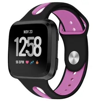 Sporto TPU Silikono Dirželis Fitbit Atvirkščiai 1/2 Smart Watch Band Apyrankę, Fitbit Versa 2 Priedai Su Metalo Sagtis