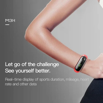 Sporto Žingsnis Counter Smartwatch Spaudimą, Širdies ritmo Miego Stebėti USB Įkrovimo Smart Apyrankė Fitneso Pagalbinis Įrankis
