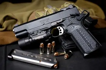 Springfield Beretta su Patikimas Vokietija CO2 Pistoletas BB Oro Pistoletas Pistoletas Cal.45 Ginklas, Karinių Drobės PLAKATAS Dekoratyvinis Dažymas