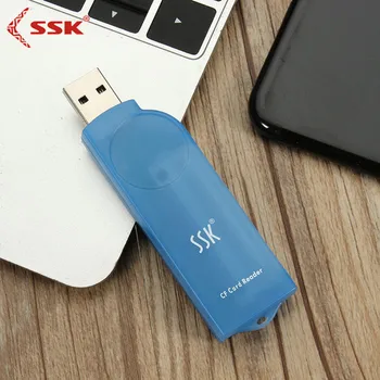 SSK Universalus Didelės Spartos USB2.0 CF Kortelių Skaitytuvas Compact Flash Card Reader for PC Nešiojamas Kompiuteris SCRS028