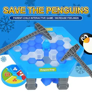 Stalo Žaidimas Vaikams Išsaugoti Pingvinas Ledo Spąstai Sulaužyti Plaktukas Blokuoti Žaislų Rinkinys Juokinga Šalies Stalo Žaidimai, Tėvų, Vaikų Bendravimą Žaislai, Žaidimai