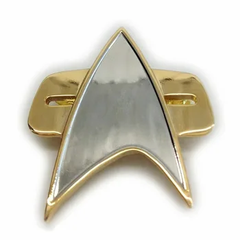 Star Cosplay Žygį TNG Voyager DS-9 COSplay Starfleet Sagė Ženklelis Communicator Pin Lauke Halloween Carnival Prop