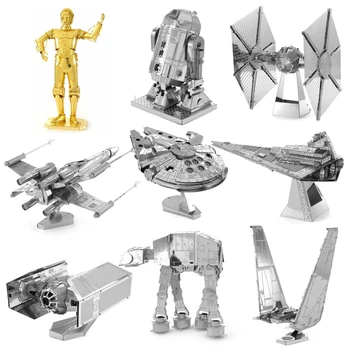 Starwars 3D Metalo Įspūdį modelis RINKINIAI Surinkti Dėlionės, Dovana, Žaislai Vaikams