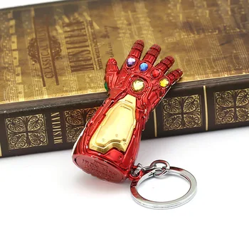 Stebuklas Keršytojas Ironman Infinity Pirštinė Pirštinės Keychain Paveikslas Modelis, Žaislai