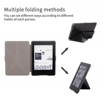 Stendas Atveju Kindle Paperwhite 1 2 3 PU Odos Smart Cover For Kindle Paperwhite 6 
