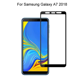 Stiklo Samsung Galaxy A7 2018 A750 Pilnas draudimas 0.26 mm Ekrano Apsaugos Grūdintas Stiklas Samsung Galaxy A7 2018 Stiklo