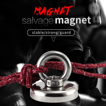 Stiprus gelbėjimo magnetas puodą žvejybos magnetai giliai jūros gelbėjimo žvejybos kablys Neodimio magnetas visus dydis treasure hunter turėtojas