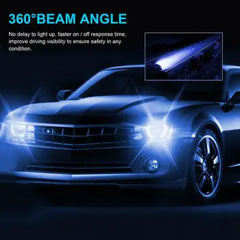 SUHU 1 Pora H1 LED Žibintų Lemputės 1800LM 8000K 50W Ice Blue Super Šviesus Automobilių Žibintai Mini Auto Rūko Žibinto Lemputės, Automobilių Reikmenys