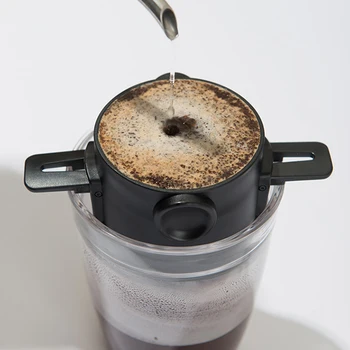Sulankstomas Daugkartinio naudojimo Kavos Filtras Kavos virimo aparatas Akių Laikiklis iš Nerūdijančio aukštos kokybės Plieno Mašina, Namų Virtuvė Kavos Apdaila