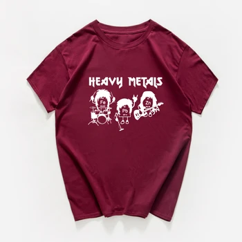 Sunkiųjų Metalų Marškinėliai moterims medvilnės streetwear hip-hop Chemijos Periodinės Lentelės Rock Roll Muzikos, Fizikos, Biologijos punk marškinėlius moterims