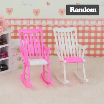 Supamoji Kėdė, Barbie Lėlės Priedai Baldų Barbie Namas Apdailos Vaikams Mergaitėms Žaisti Žaislas, Lėlė Supamoji Kėdė, 1pc naujas