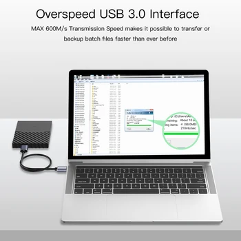 Super Greitis USB 3.0 A Tipo į Micro B ilgiklis Išorinio Kietojo disko Disko HDD Samsung S5 Note3 USB HDD Duomenų Kabelis