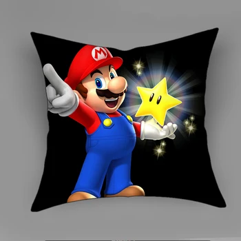 Super Mario Pagalvėlė Padengti Poliesterio Animacinių Filmų Mario Spausdinti Mesti Pagalvę Padengti Sofa Automobilių Pagalvėlės Namų Puošybai Užvalkalas 45*45