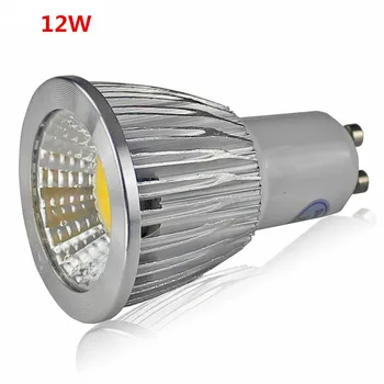 Super Šviesus 9 W 12 W 15 W, GU10 COB GU5.3 LED lempos 110V 220 V Pritemdomi Led Prožektoriai, šiltai Balta raudona mėlyna žalia MR16 12V LED lempos