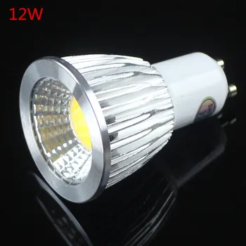 Super šviesus GU10 lemputė pritemdomi šiltas / balta 85-265V 9W 12W 15W gu10 COB lempa LED GU10, E27, E14 LED prožektorius