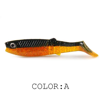 Supercontinent NAUJAS kanibalas jaukų 3D spalvų bicolor kvapo jaukas 96mm/80mm/62mm Žvejybos Žuvų T Uodegos