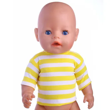 T-shirt + Antblauzdžiai + Kelnaitės + Kojinės Tinka 18 Colių American Doll & 43-45 cm Kūdikis Reborn Lėlės Drabužius,Mergina Žaislų,Mūsų Kartos