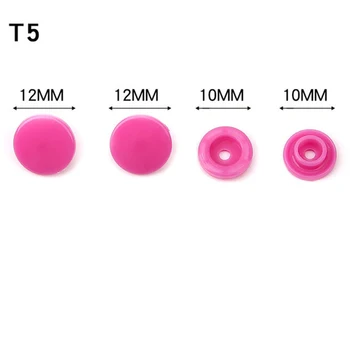 T3/T5/T8 Plastiko Snaps Mygtuką Tvirtinimo Detalės Vaikiški Drabužiai, Drabužių Priedai Įrašą Qulit Tituliniame Lape Mygtuką Floder Tamsiai Sagties Mygtuką