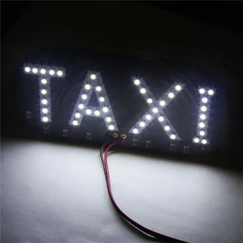 Taksi, Priekinio stiklo, priekinio, galinio Stiklo Ženklas LED Šviesos Automobilių Didelio Ryškumo Lempos Lemputė