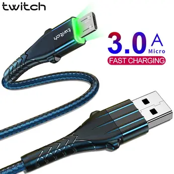 Tampyti Micro USB Kabelis 3A Greitas Įkrovimas USB Duomenų Kabelį, Laidą 