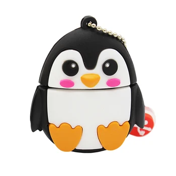 TEKSTAS MAN Animacinių filmų 64GB mielas Pingvinas pelėda bičių fox gyvūnų USB Flash Drive 4GB 8GB 16GB 32GB Pendrive USB 2.0 Usb stick