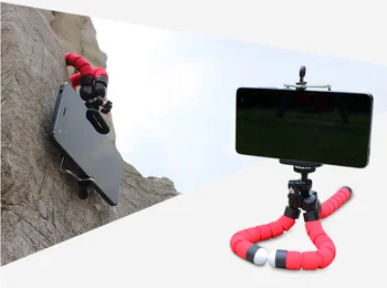 Telefonas Trikojo HolderClip Stovėti Lanksčia Kempine Aštuonkojai Mini Trikojis su IPhone Mini Kamera 