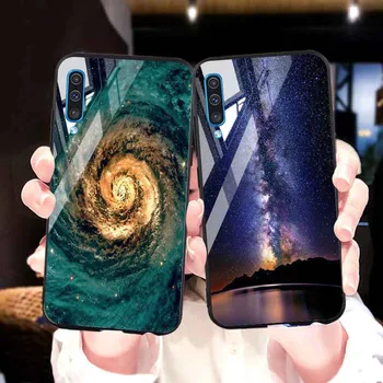 Telefono dėklas Samsung A50 Atvejais, Grūdintas Stiklas, Bamperis Samsung Galaxy A51 A40 A70 A30 A20 A10 A10s A30s A90 5G A60 Apima