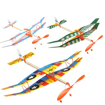 Tensible variklių Lėktuvo Inercinės Putų Sklandytuvas Orlaivių Žaislas PBiplane Modelis Lauko Žaislų Švietimo Žaislai