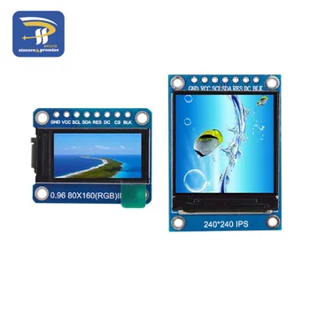 TFT Ekranas IPS 0.96 / 1.3 colių 7P SPI HD 65K Spalvotas LCD Modulis ST7735 / ST7789 Ratai IC 80*160 240*240 (Ne OLED)