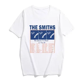 The Smiths spausdinimo mergina Marškinėliai Naujas Mados Vasaros moterų Roko Grupė Viršuje trumparankoviai O kaklo atsitiktinis Harajuku marškinėliai plius dydis