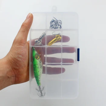 TheKuai Skaidraus Plastiko talpinimo Suvilioti Langelį Žvejybos Masalų Kabliukų Kablys Lauke Žvejybos Reikmenys Box Kameros Dėžutė