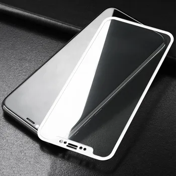 Tik Black&White 3D Anglies Pluošto, Grūdinto Stiklo iphone 11Pro X Se 2020 XR Screen Protector filmas 