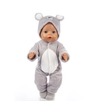 Tinka 17 colių 43cm Gimė Nauja Baby Doll Drabužių Priedai Lėlės Karvė Fox Pelės Žiemos Medvilnės Kostiumas Drabužius Kūdikio Gimtadienio Dovana