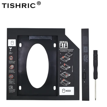 TISHRIC Plastiko HDD Caddy 9.5 Arba 12,7 mm SATA 3.0 Optibay 2.5