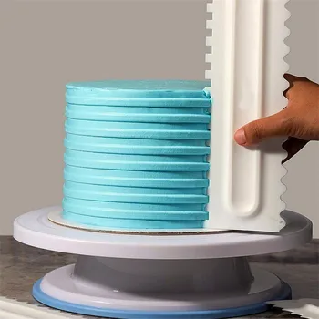 Tortas Dekoravimo Šukos Konditerijos Apledėjimo Sklandžiau Tortas Grandiklis 6 Dizaino Tekstūros Minkštas Mentelės Kepimo Įrankiai Pyragas, Konditerijos gaminiai
