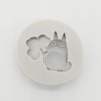 Totoro Silikono Formų Minkštas Tortas Dekoravimo Priemonės Silikono Formų Sugarcrafts Šokoladas, Kepimo Įrankiai Pyragai Gumpaste Forma