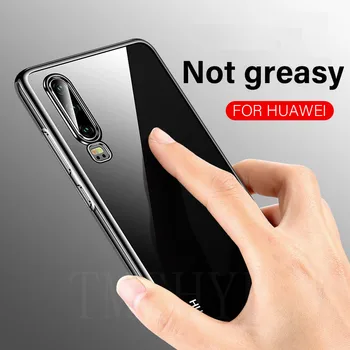 TPU Skaidri Minkšta Telefoną Atveju Huawei P40 30 P20 Pro Lite E Huawei Y5 Y6 Y7 Y9 Premjero 2019 Y5P Y6P Y7P 2020 