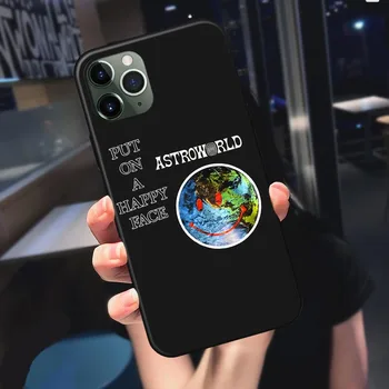 Travis Scotts Astroworld Minkštas Telefono dėklas Skirtas iPhone 11 12 Pro Max 6.7 SE 2020 7 8 Plus XS Max X XR Cactus Jack Saldainiai Padengti Coque