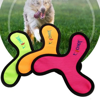 Trikampio Plaukioja Diskai, Šunų Mokymo, Žaislų Oksfordo Audinio, Pet Interaktyvus Lėkti Bite Atsparus Boomerang Šuniuką Kramtyti Skraidančia Lėkšte Žaislas