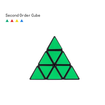 Trikampis Klasikinis Profesinės Greitis Piramidės magija kubeliai Įspūdį cubo magico žaislai vaikams