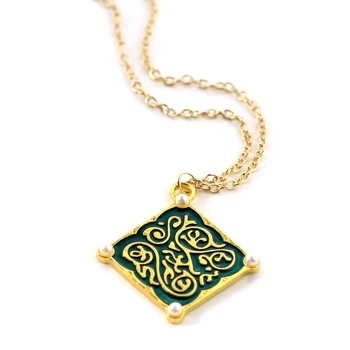 Triss merigold Medalionas Pakabukas Karoliai, perlų, Aukso Grandinės Vedlys Laukinių Medžioti Cosplay Papuošalai Karoliai Moterys Vyrai Priedai
