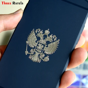 Trys Ratels herbas Rusijos Nikelio Metalo lipdukai rusijos Federacijos automobilio lipdukai mobiliojo telefono Erelio Emblema automobilių