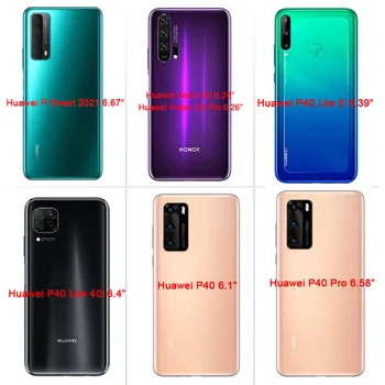 Tsimak Piniginės Atveju Huawei Honor 10i 20i 10 P40 Lite E 20 Pro P Smart Z 2019 2021 Apversti PU Oda Telefono Dangtelį Coque 