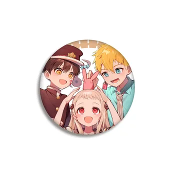 Tualeto-Privalo Hanako-kun Anime Emblemos ant Kuprinės, NENE Anime Piktogramos Smeigtukai Ženklelis Apdailos Sagės Metalo Emblemos Drabužius 