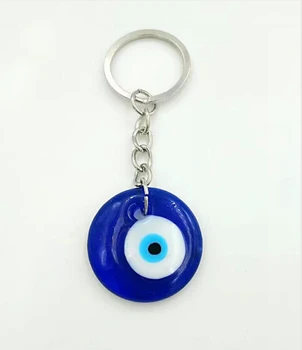 Turkijos Mėlyno Stiklo blogos Akies Stiklo Žavesio Omaras Keychain žavesio Tinka Žavesio Key Chain Rankinėje Dekoro Dovana