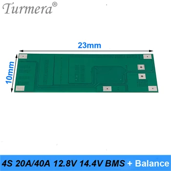 Turmera 4S 40A 12.8 V 14,4 V 32650 32700 Lifepo4 Baterija BMS Elektros Valtis Nepertraukiamo Maitinimo šaltinis 12V Saulės baterijomis Baterija