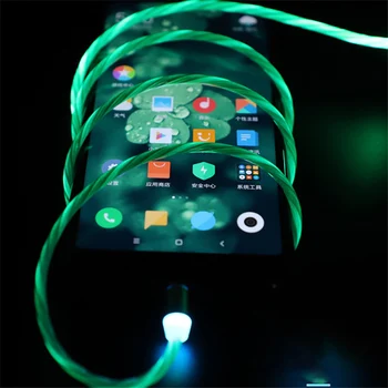 Tutew Magnetinio Srauto Šviesos Apšvietimo Įkrauti Mobiliojo Telefono Kabelio Laido Įkroviklio Laidą Samaung LED 